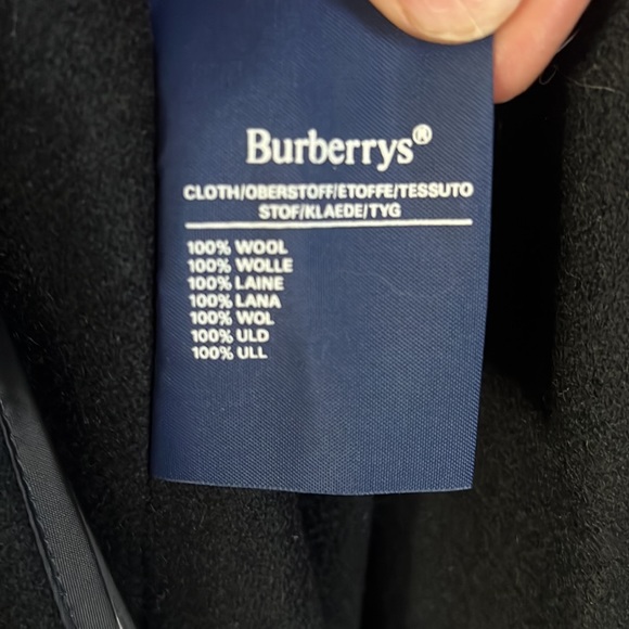 Vintage black Burberry Overcoat - Picture 5 of 13